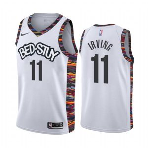 2020-21 Brooklyn Nets #11 Kyrie Irving City Edition White Swingman Jersey Basketball Jersey Red 167233