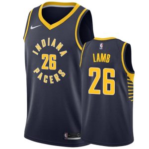 2020-21 Indiana Pacers #26 Jeremy Lamb Icon Edition Navy Swingman Jersey 166055