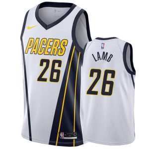 2020-21 Indiana Pacers #26 Jeremy Lamb Earned Edition White Swingman Jersey 166282