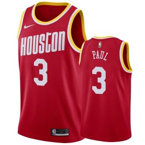 Basketball Jersey 2019-20 Houston Rockets #3 Chris Paul Classic Edition Red Swingman Jersey Orange 166394