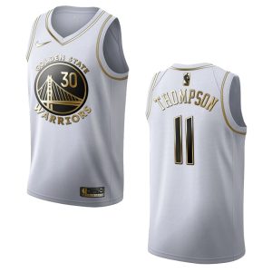 2020 Warriors #11 Klay Thompson Golden Edition White Swingman Jersey Basketball Jersey 165328