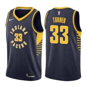 Basketball Jersey 2017-18 Indiana Pacers #33 Myles Turner Icon Edition Navy Swingman Jersey 166111