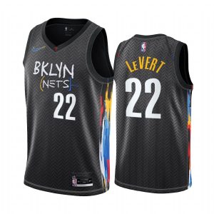 Basketball Jersey 2020-21 Brooklyn Nets #22 Caris LeVert City Edition Black Swingman Jersey Violet 167208