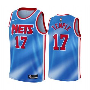 2020-21 Brooklyn Nets Basketball Jersey #17 Garrett Temple Classic Edition Blue Swingman Jersey 166167