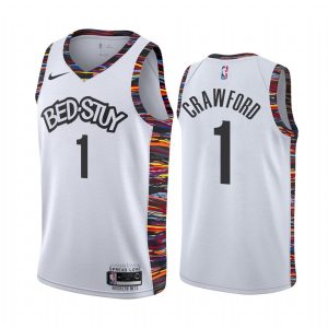 2020-21 Brooklyn Nets #1 Jamal Crawford City Edition White Swingman Jersey Basketball Jersey 167297