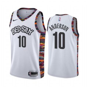 Basketball Jersey 2020-21 Brooklyn Nets #10 Justin Anderson City Edition White Swingman Jersey White 167255