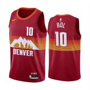 2020-21 Denver Nuggets #10 Bol Bol City Edition Orange Swingman Jersey 167606