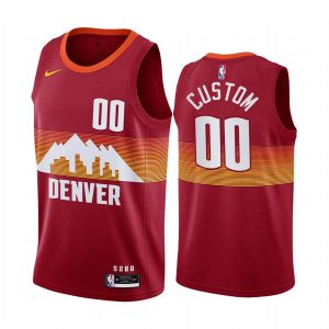 2020-21 Denver Nuggets #00 Custom City Edition Orange Swingman Jersey Basketball Jersey Brown 168711