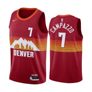 2020-21 Denver Nuggets #7 Facundo Campazzo City Edition Orange Swingman Jersey Basketball Jersey 167240