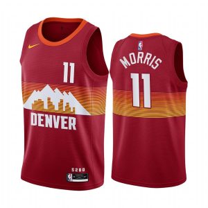 2020-21 Denver Nuggets #11 Monte Morris City Edition Orange Swingman Jersey Basketball Jersey 167599