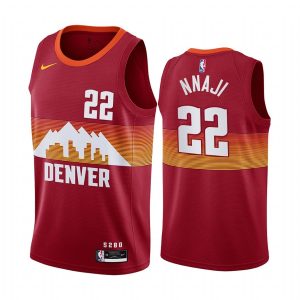 2020-21 Denver Nuggets #22 Zeke Nnaji City Edition Orange Swingman Jersey Basketball Jersey 167307