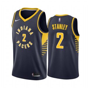 2020-21 Indiana Pacers #2 Cassius Stanley Icon Edition Navy Swingman Jersey Basketball Jersey 166031