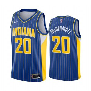 2020-21 Indiana Pacers #20 Doug McDermott City Edition Blue Swingman Jersey Basketball Jersey 165838