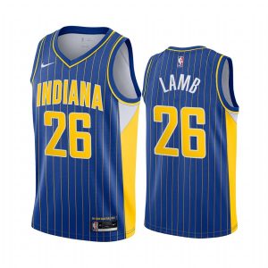 2020-21 Indiana Pacers #26 Jeremy Lamb City Edition Blue Swingman Jersey 165822