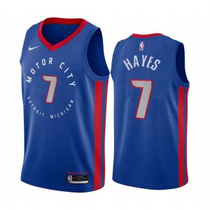 Basketball Jersey 2020-21 Detroit Pistons #7 Killian Hayes City Edition Navy Swingman Jersey 168321