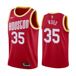 Basketball Jersey 2019-20 Houston Rockets #35 Christian Wood Classic Edition Red Swingman Jersey Pink 166338