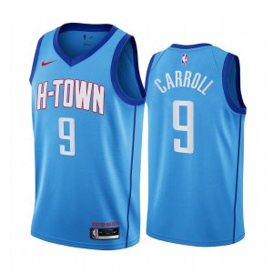 2020-21 Houston Rockets #9 DeMarre Carroll City Edition Blue Swingman Jersey Basketball Jersey Green 165999