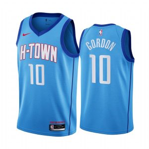 2020-21 Houston Rockets #10 Eric Gordon City Edition Blue Swingman Jersey 165991