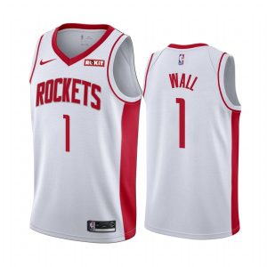 2020-21 Houston Rockets #1 John Wall Association Edition White Swingman Jersey 166410