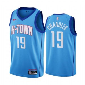 Basketball Jersey 2020-21 Houston Rockets #19 Tyson Chandler City Edition Blue Swingman Jersey 165934