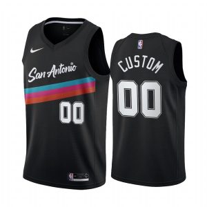 2020-21 San Antonio Spurs #00 Custom City Edition Black Swingman Jersey Basketball Jersey White 168769