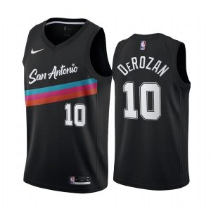 2020-21 San Antonio Spurs #10 DeMar DeRozan City Edition Black Swingman Jersey Basketball Jersey Blue 168760