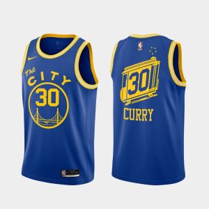 Basketball Jersey 2020-21 Warriors #30 Stephen Curry Classic Edition Royal Swingman Jersey 165369