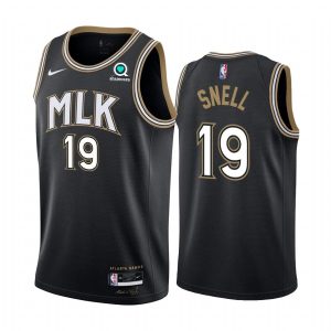 Basketball Jersey 2020-21 Atlanta Hawks #19 Tony Snell City Edition Black Swingman Jersey 167533