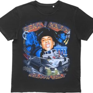 Casper Masi x Kelvyn Colt "BENZ" T-Shirt | I Know" T-Shirt Vintage Black Blue 170854