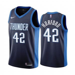 2020-21 Oklahoma City Thunder #42 Al Horford Earned Edition Navy Swingman Jersey 171381