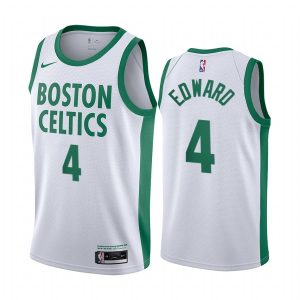 Basketball Jersey 2020-21 Boston Celtics #4 Carsen Edward City Edition White Swingman Jersey 170084