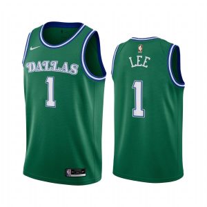 2020-21 Dallas Mavericks #1 Courtney Lee Classic Edition Green Swingman Jersey 172216