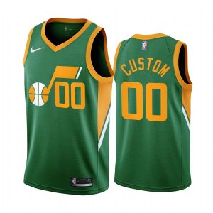 Basketball Jersey 2020-21 Utah Jazz #00 Custom Earned Edition Green Swingman Jersey 170643