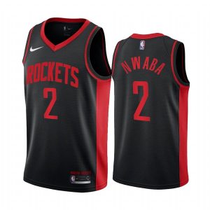 2020-21 Houston Rockets #2 David Nwaba Earned Edition Black Swingman Jersey 171537