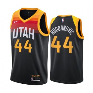 Basketball Jersey 2020-21 Utah Jazz #44 Bojan Bogdanovic City Edition Black Swingman Jersey 170805