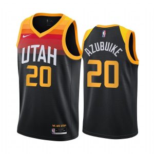 Basketball Jersey 2020-21 Utah Jazz #20 Udoka Azubuike City Edition Black Swingman Jersey 170770