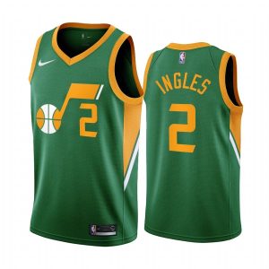 2020-21 Utah Jazz #2 Joe Ingles Earned Edition Green Swingman Jersey Basketball Jersey Multicolor 170628