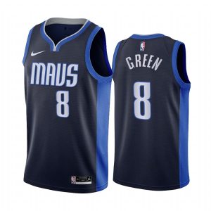 Basketball Jersey 2020-21 Dallas Mavericks #8 Josh Green Earned Edition Navy Swingman Jersey 171447