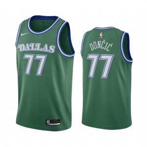 Basketball Jersey 2020-21 Dallas Mavericks #77 Luka Doncic Classic Edition Green Swingman Jersey 171995