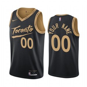 Basketball Jersey 2020-21 Toronto Raptors #00 Custom City Edition Black Swingman Jersey White 169075