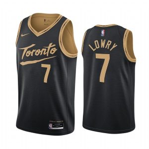 Basketball Jersey 2020-21 Toronto Raptors #7 Kyle Lowry City Edition Black Swingman Jersey Violet 169010