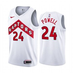 Basketball Jersey 2020-21 Toronto Raptors #24 Norman Powell Association Edition White Swingman Jersey Blue 169515