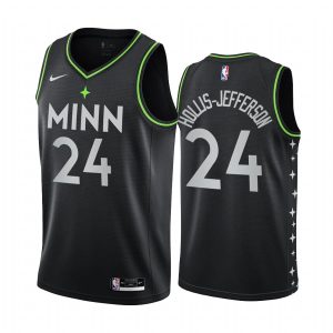 Basketball Jersey 2020-21 Minnesota Timberwolves #24 Rondae Hollis-Jefferson City Edition Black Swingman Jersey 171211