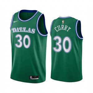 2020-21 Dallas Mavericks #30 Seth Curry Classic Edition Green Swingman Jersey Basketball Jersey 172151