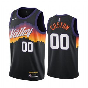 Basketball Jersey 2020-21 Phoenix Suns #00 Custom City Edition Black Swingman Jersey 169773