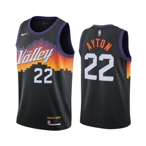 Basketball Jersey 2020-21 Phoenix Suns #22 Deandre Ayton City Edition Black Swingman Jersey 169757