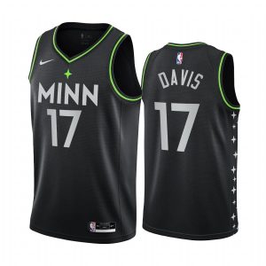 Basketball Jersey 2020-21 Minnesota Timberwolves #17 Ed Davis City Edition Black Swingman Jersey 171334