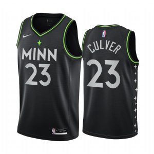 Basketball Jersey 2020-21 Minnesota Timberwolves #23 Jarrett Culver City Edition Black Swingman Jersey 171366