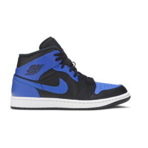 Air Jordan 1 Mid Hyper Royal Tumbled Leather 554724 077