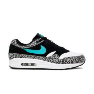 Atmos x Nike Air Max 1 Retro Elephant sneakers 2017 Black/Clear Jade/White 178448